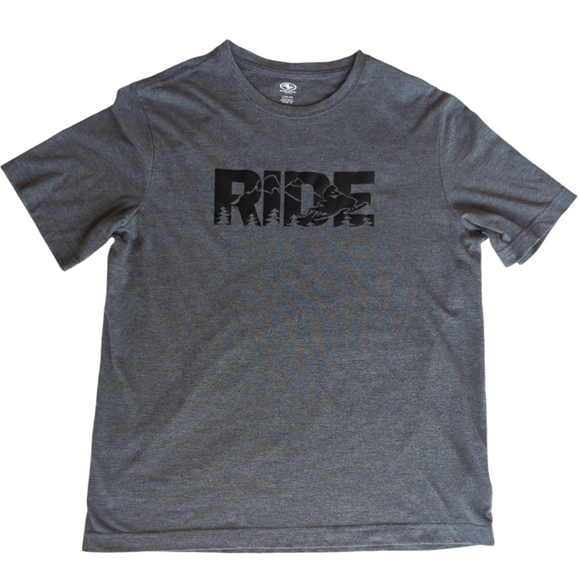 Lot of 2 Realtree/Athletic Works Graphic Crew Neck SS T-Shirts LARGE Gray - Picture 7 of 13